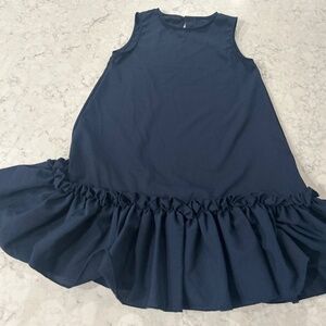 Thin navy dress